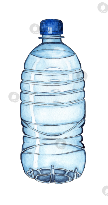 Скачать Пластиковая бутылка для воды акварель фотосток Ozero