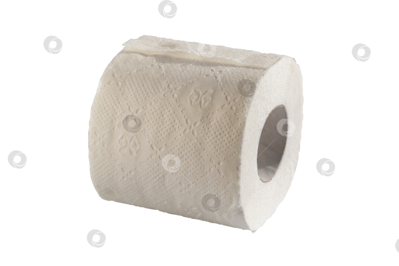 Скачать Рулон туалетной бумаги, выделенный на прозрачном фоне. Новый рулон туалетной бумаги фотосток Ozero