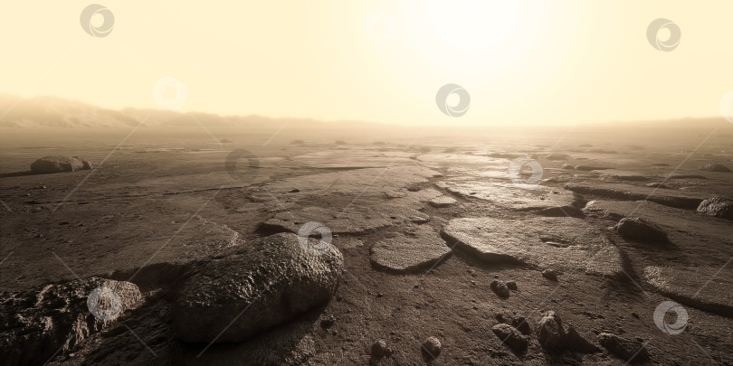 Скачать научно достоверный ландшафт планеты Венера, если смотреть с поверхности фотосток Ozero