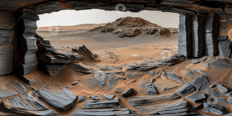 Скачать пещера на планете Марс - идеальное место для строительства базы фотосток Ozero