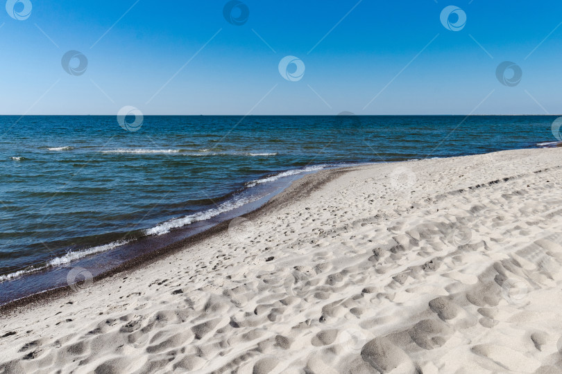 Скачать Песчаный пляж на Балтийском море, Балтийская коса фотосток Ozero