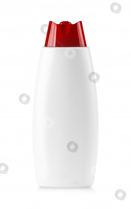 Скачать крупным планом белая пустая пластиковая бутылка на изолированном фоне фотосток Ozero