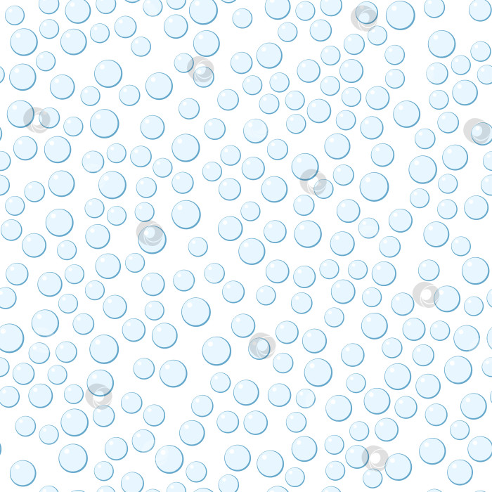 Скачать Бесшовный пузырьковый узор. Векторная иллюстрация на белом фоне фотосток Ozero
