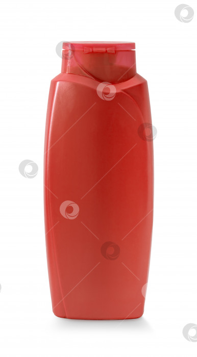 Скачать Пластиковая бутылка с шампунем, выделенная на белом фоне с обрезной дорожкой фотосток Ozero