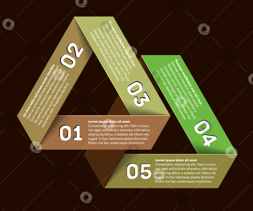 Скачать Инфографика с невозможным треугольником фотосток Ozero