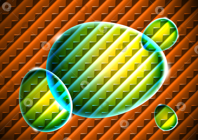 Скачать Абстрактные яйца из зеленого стекла фотосток Ozero