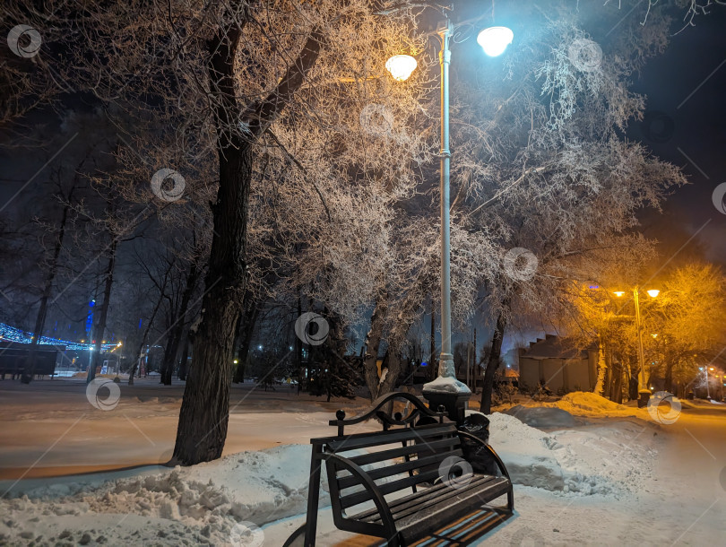 Скачать Зимний вечер фотосток Ozero