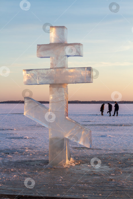 Скачать Саратов, Волга, 22 января 2023 года. фотосток Ozero