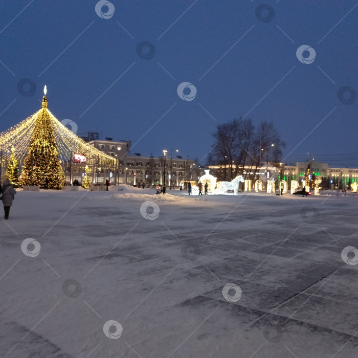 Скачать Главная новогодняя площадь. фотосток Ozero