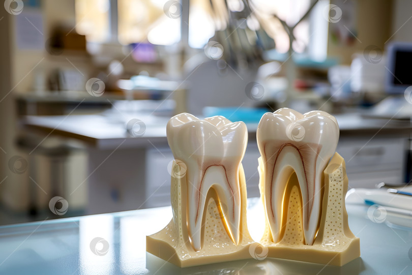 Скачать Подробные 3D-модели зубов в профессиональной среде, структура зубов. Учебные модели зубов, демонстрируемые в стоматологической клинике, концепция гигиены полости рта. Модели зубов, раскрывающие корень для стоматологических исследований фотосток Ozero