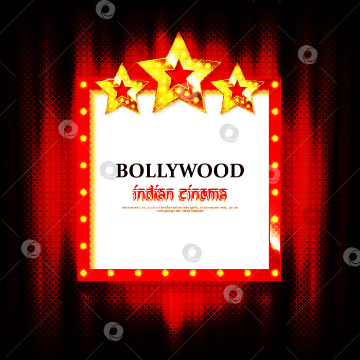 Скачать Векторный знак индийского болливудского кинотеатра фотосток Ozero