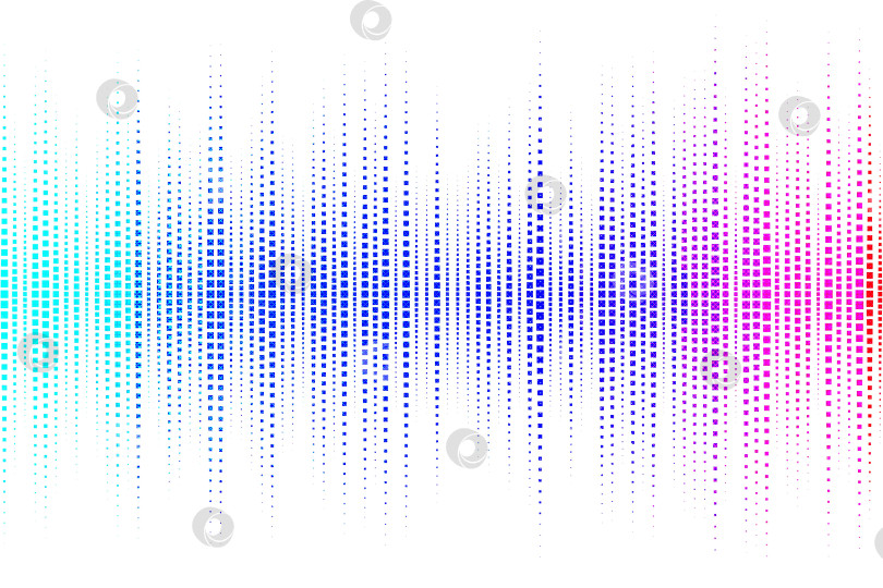 Скачать Эффект плиточного эквалайзера радужного цвета фотосток Ozero