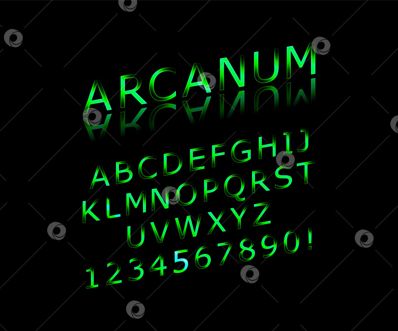 Скачать векторный шрифт arcanum фотосток Ozero