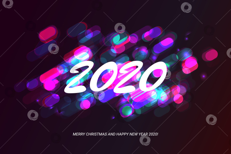 Скачать фон счастливого Нового года 2020 фотосток Ozero