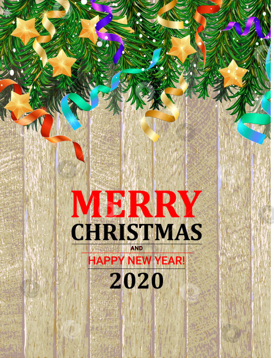 Скачать Счастливого Рождества и Нового 2020 года фотосток Ozero