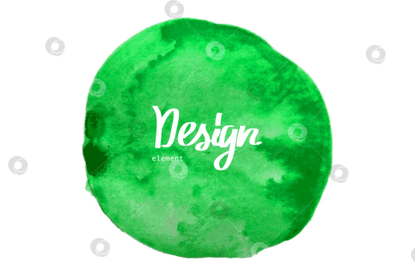 Скачать Абстрактный зеленый акварельный круговой фон фотосток Ozero