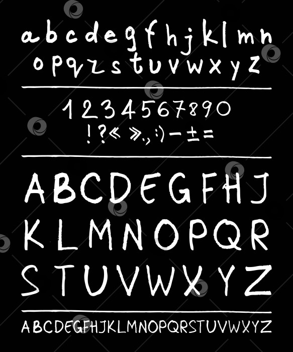 Скачать Английский рукописный алфавит фотосток Ozero