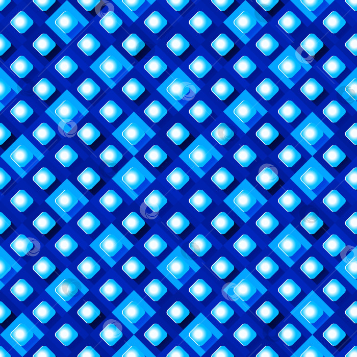 Скачать бесшовный узор из бумажного ромба на синем фоне фотосток Ozero