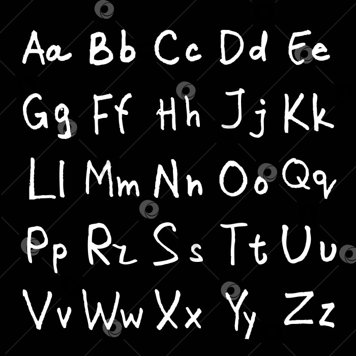 Скачать рукописный алфавит ABC с листком фотосток Ozero