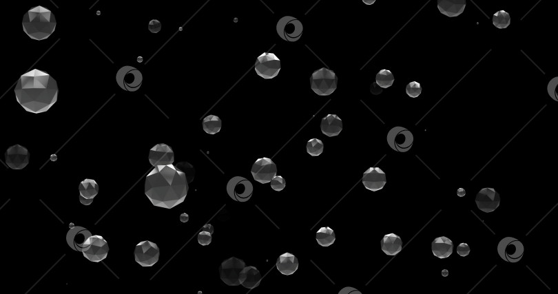 Скачать Абстрактный черно-серый геометрический фон. 3d-изображение, выборочная фокусировка. пространство для копирования фотосток Ozero