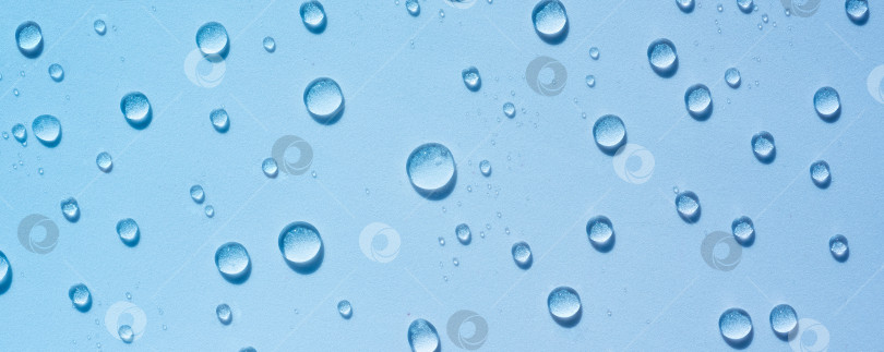 Скачать Голубые капли прозрачной жидкости, фон прозрачной воды фотосток Ozero