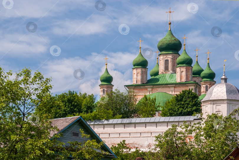 Скачать Успенский Горицкий монастырь. Летний пейзаж. Переславль-Залесский. фотосток Ozero