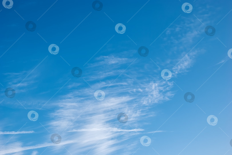 Скачать Красивые белые облака на голубом небе. фотосток Ozero