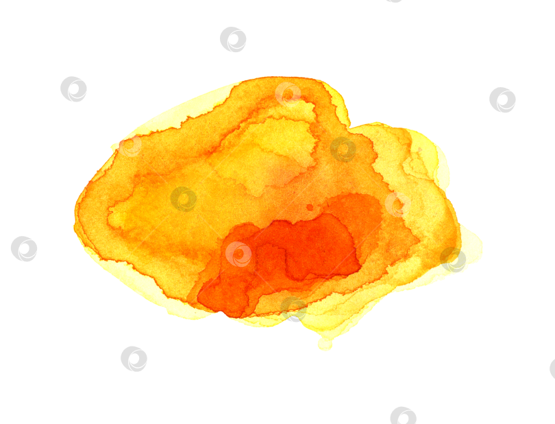 Скачать Пятна желтой акварельной краски фотосток Ozero