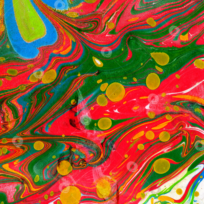 Скачать Разноцветный мраморный фон с каплями краски фотосток Ozero