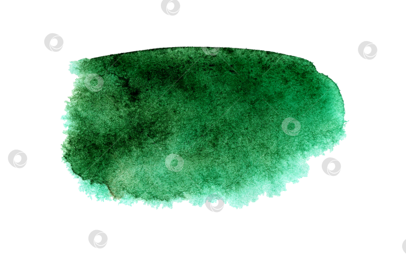 Скачать Изумрудно-зеленое акварельное пятно фотосток Ozero