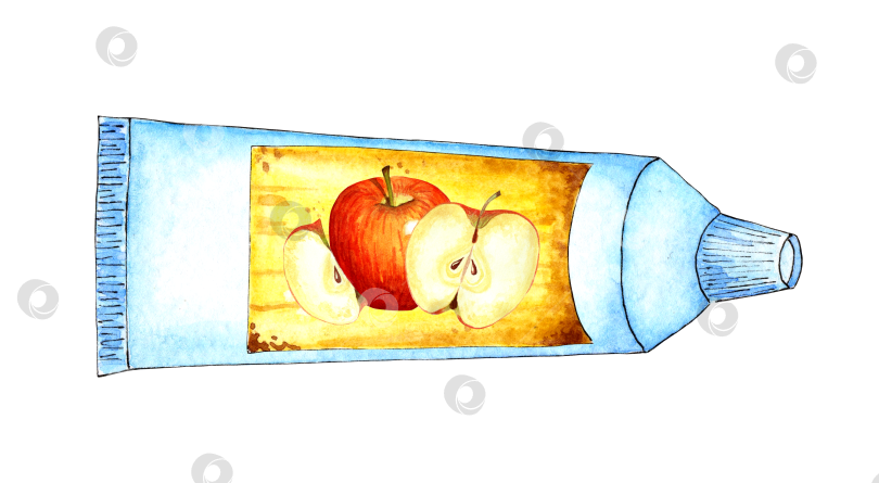 Скачать Еда для астронавта яблоко в тюбике фотосток Ozero