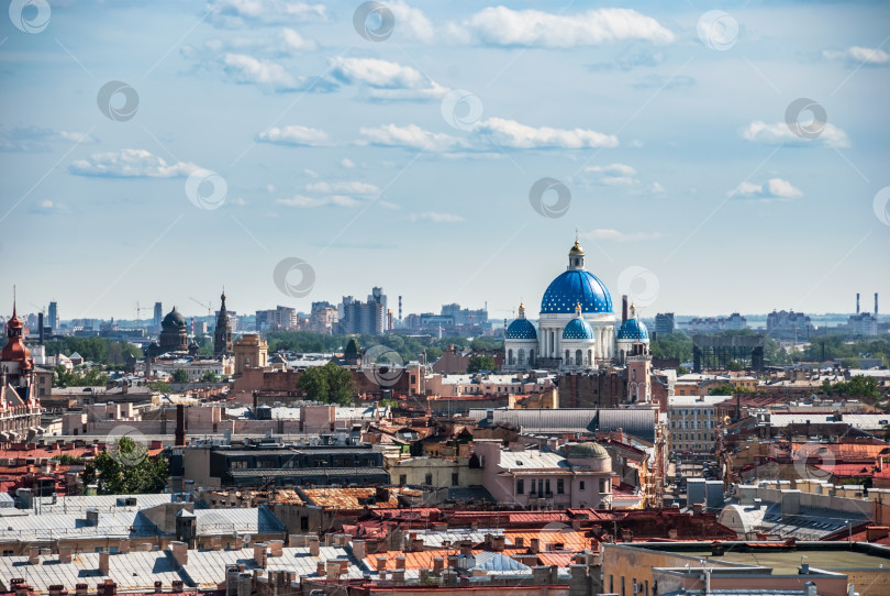 Скачать Санкт-Петербург. Россия. Вид на город с высоты птичьего полета. фотосток Ozero