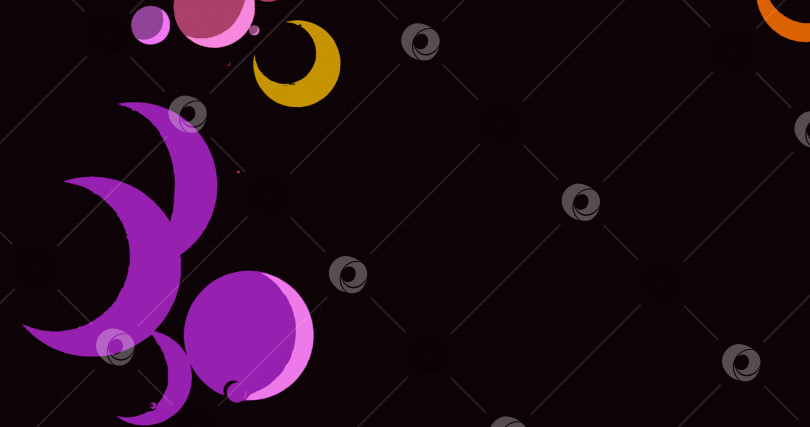 Скачать черный фон с разноцветными 3d-шарами, плавающими в движении фотосток Ozero