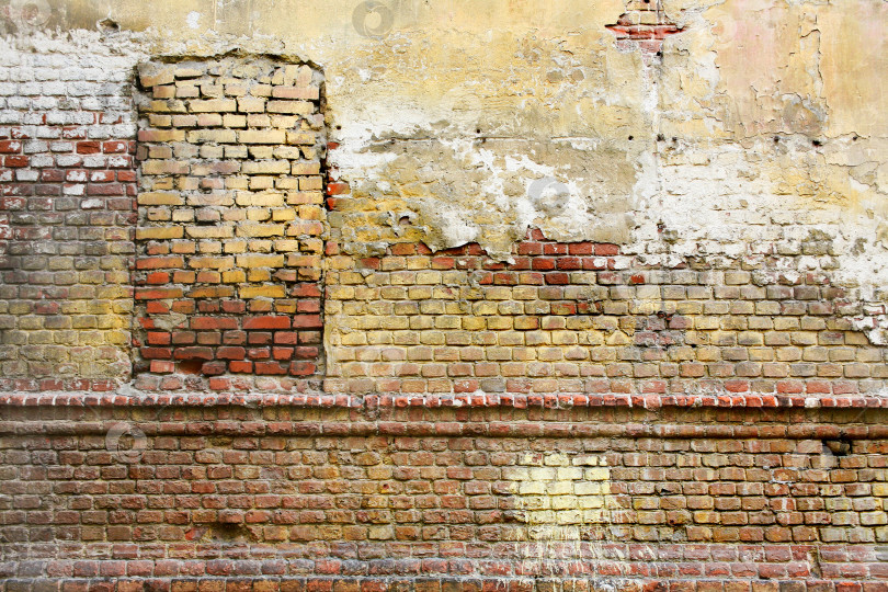 Скачать Старая кирпичная стена фотосток Ozero