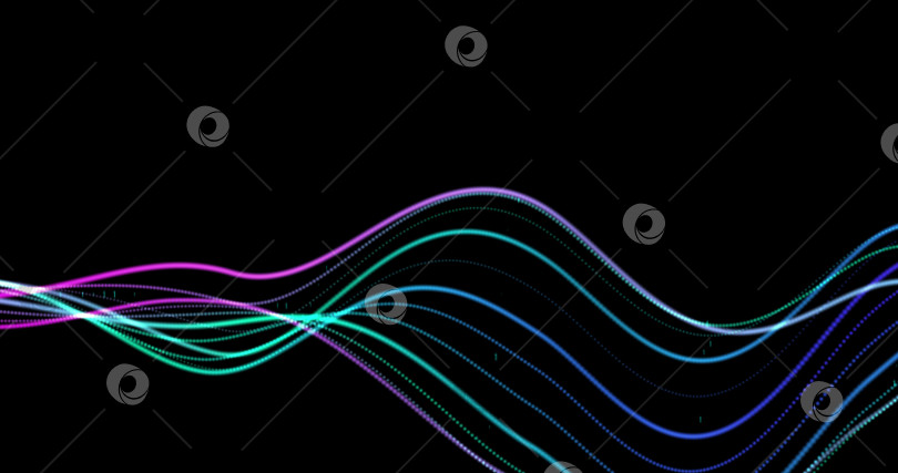 Скачать линии графика частиц, линии HUD в движении. Высокотехнологичная футуристическая графика. Концепция сети FHD future technology network. Современные инновации в киберпространстве фотосток Ozero