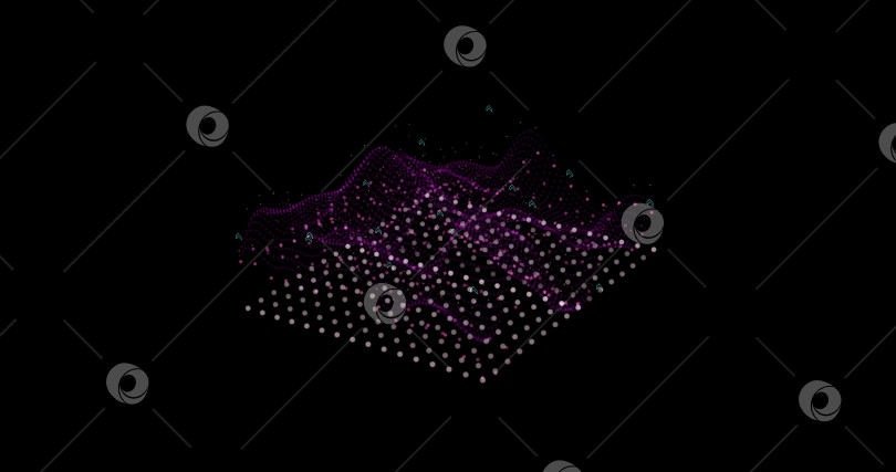 Скачать Линии HUD в движении. абстрактный фон из частиц и точек. Высокотехнологичная футуристическая графика. Черный фон. Концепция сети FHD future technology network. Современные инновации в киберпространстве фотосток Ozero