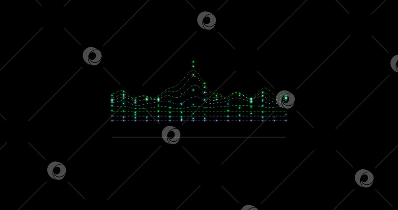 Скачать линии графика частиц, линии HUD в движении. Высокотехнологичная футуристическая графика. Концепция сети FHD future technology network. Современные инновации в киберпространстве фотосток Ozero