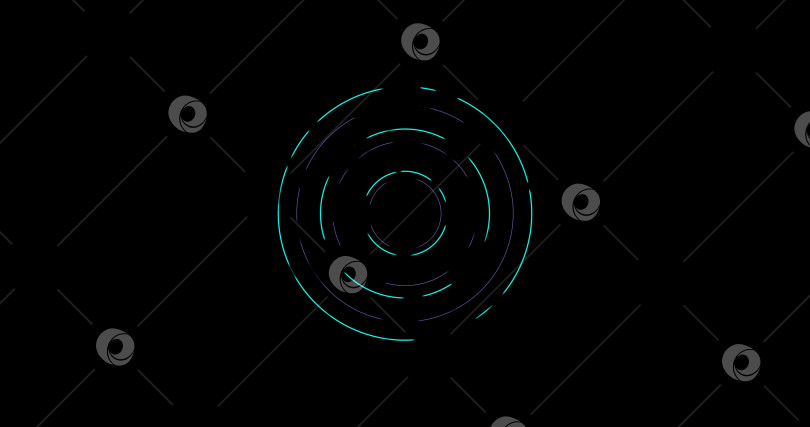 Скачать Белый пользовательский интерфейс HUD Circle на изолированном черном фоне. Целевая область поиска и предмет сканирования. научно-фантастический циркуляр. Запись видео в режиме наложения графики движения в формате 4K. фотосток Ozero