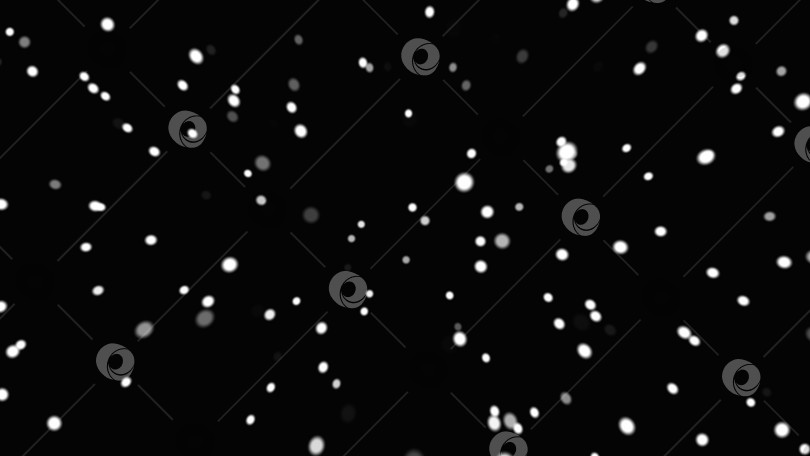 Скачать белый абстрактный снег, падающий на черном фоне. зима, природа. фотосток Ozero