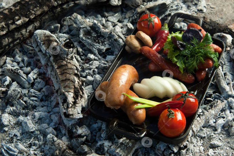 Скачать блюдо на холодных углях фотосток Ozero