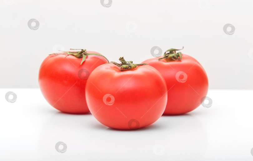 Скачать красные помидоры на белом фотосток Ozero