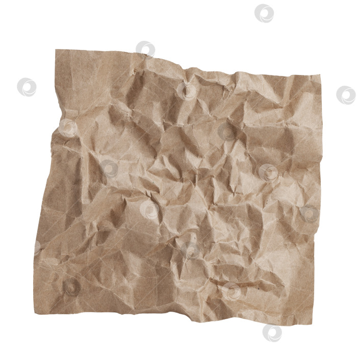 Скачать листы крафтовой бумаги с рваными краями, выделенные на белом фоне фотосток Ozero