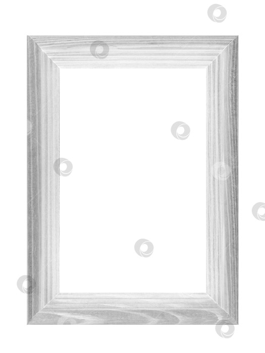 Скачать прямоугольная деревянная рамка для живописи и фотографии, выделенная на белом фоне фотосток Ozero