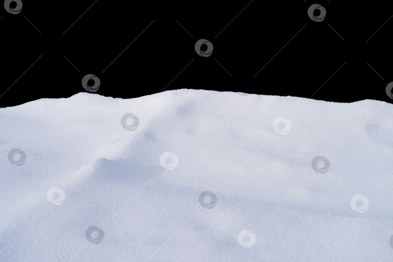 Скачать белый снег при дневном свете, фон, изолят на черном фоне фотосток Ozero