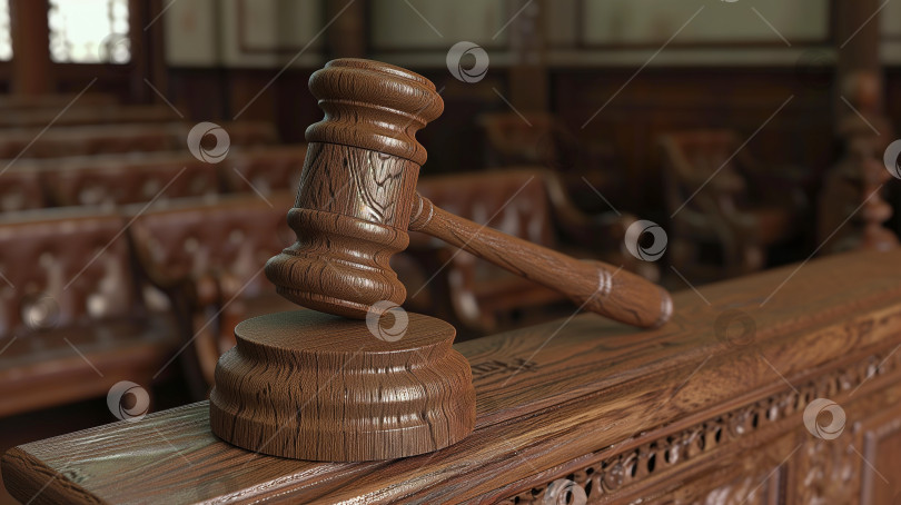 Скачать Судья бьет молотком в зале суда. Деревянный молоток как символ правосудия фотосток Ozero