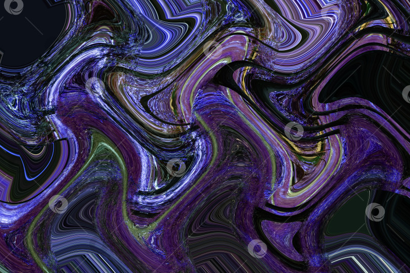 Скачать Абстрактный фон, синий и фиолетовый, черные волны фотосток Ozero