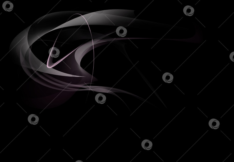Скачать Задний фон: абстрактная волна в движении. Изображение в серой-розовой гамме на темном фоне. фотосток Ozero