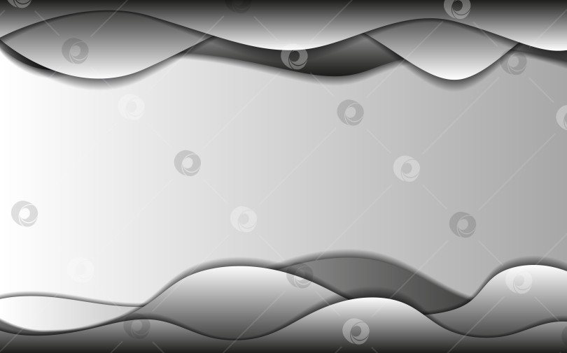 Скачать Абстрактный фон, вырезанный из бумаги серыми слоями. Дизайн концепции природы в стиле бумажного искусства. Векторная иллюстрация фотосток Ozero