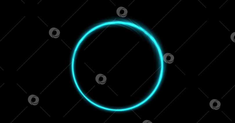 Скачать кадры: синее неоновое кольцо портала, круг на черном фоне. абстрактный анимированный портал, состоящий из частиц. Постепенно появилось вращающееся кольцо и постоянное свечение в круге. Движущаяся графика, наложение. фотосток Ozero