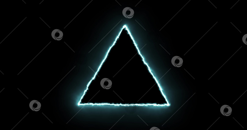 Скачать рамка в форме треугольника, энергия, легкое неоновое свечение, дым, кадры портала абстрактной технологии blue cyan, аквамариновый 3d треугольник из анимированных точек частиц. режим наложения, геометрический фон фотосток Ozero